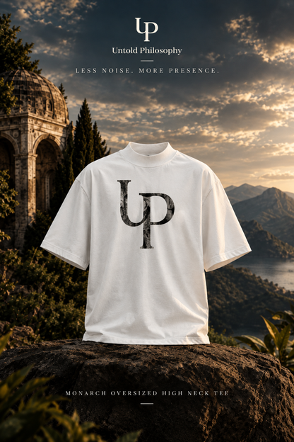 Monarch Oversized High Neck Tee | Untold Philosophy